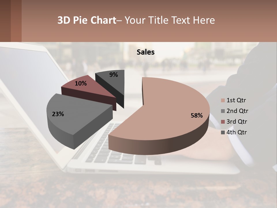 A Person Typing On A Laptop On A Table PowerPoint Template