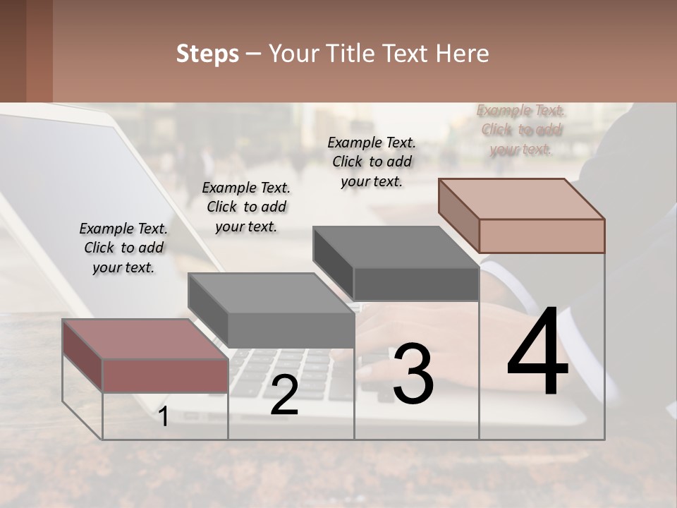 A Person Typing On A Laptop On A Table PowerPoint Template