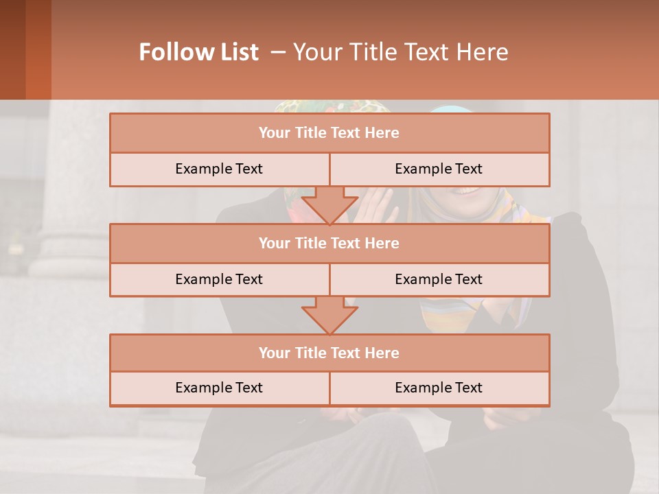 Two Women In Hijabs Are Sitting On A Bench PowerPoint Template
