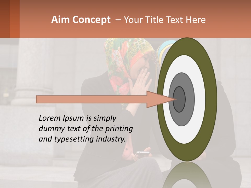 Two Women In Hijabs Are Sitting On A Bench PowerPoint Template