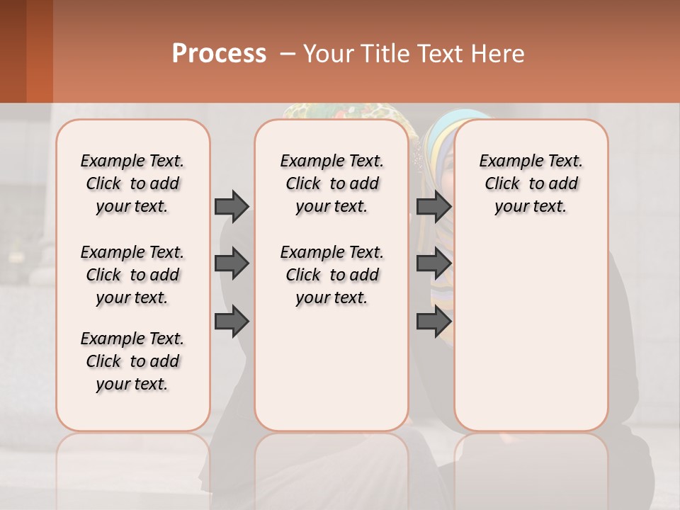 Two Women In Hijabs Are Sitting On A Bench PowerPoint Template