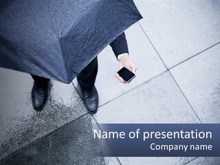 A Person Holding An Umbrella Over Their Head PowerPoint Template