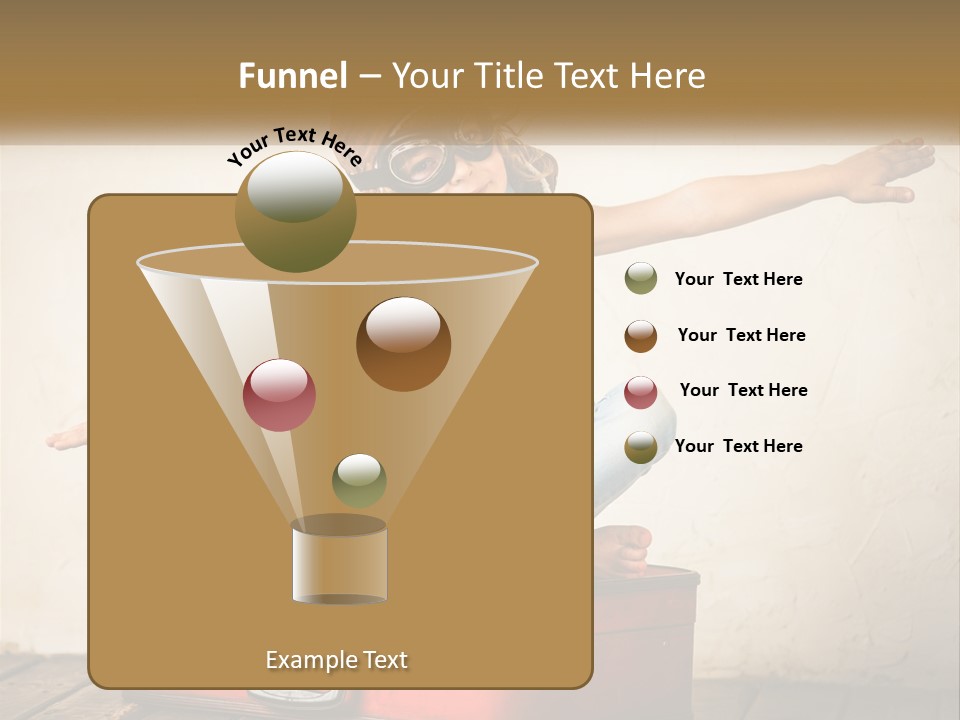 A Little Girl Sitting On Top Of A Red Suitcase PowerPoint Template