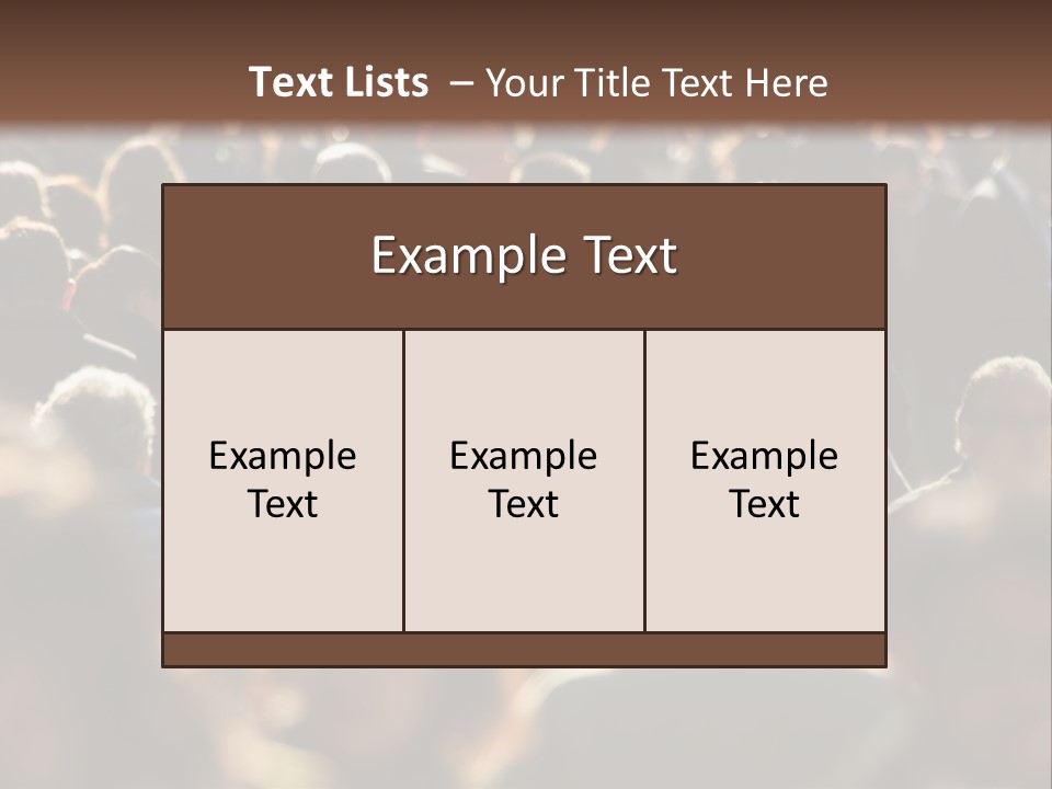 A Large Group Of People Walking Down A Street PowerPoint Template