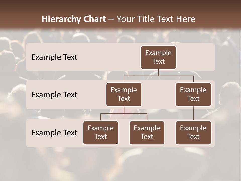 A Large Group Of People Walking Down A Street PowerPoint Template