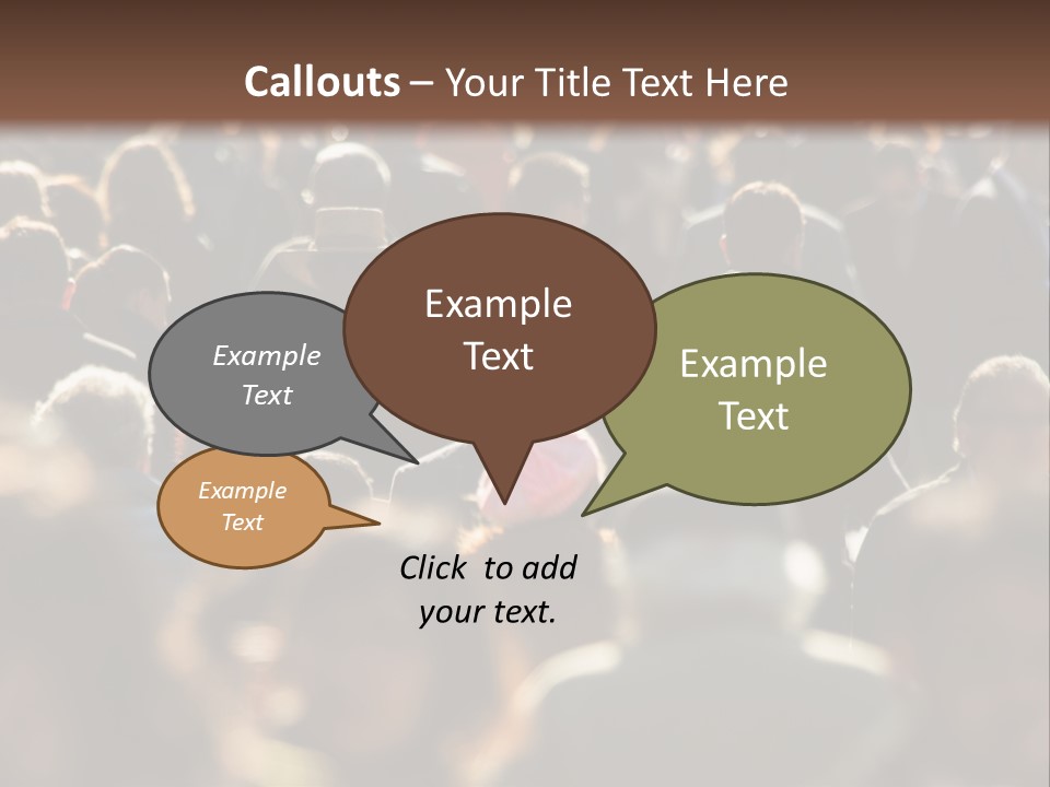 A Large Group Of People Walking Down A Street PowerPoint Template