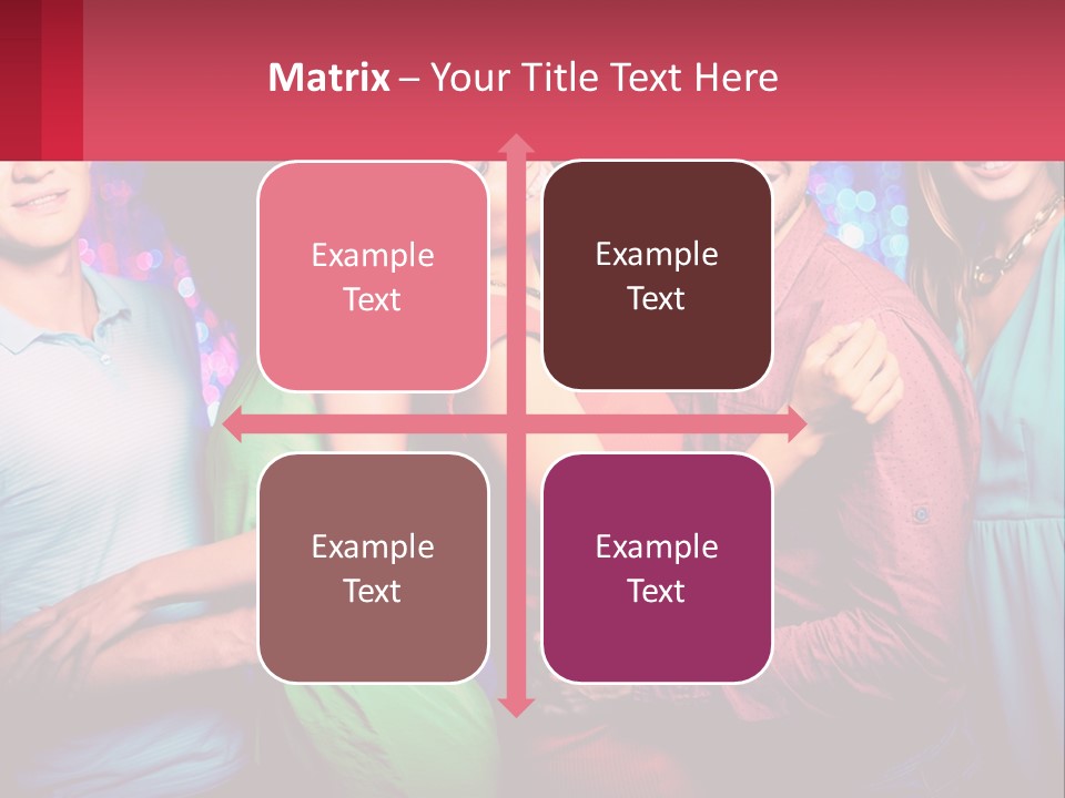 A Group Of People Standing Next To Each Other PowerPoint Template