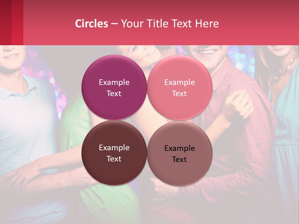 A Group Of People Standing Next To Each Other PowerPoint Template