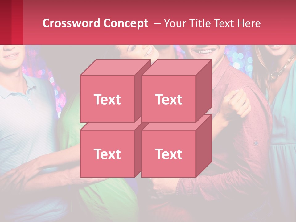 A Group Of People Standing Next To Each Other PowerPoint Template