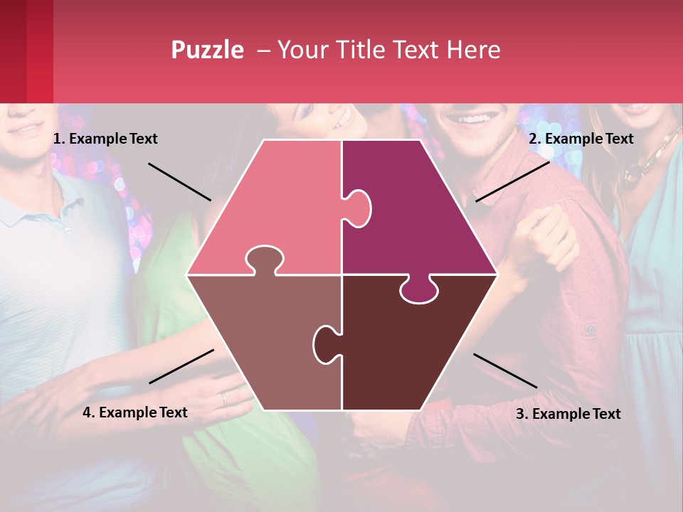 A Group Of People Standing Next To Each Other PowerPoint Template