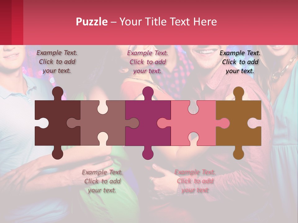 A Group Of People Standing Next To Each Other PowerPoint Template