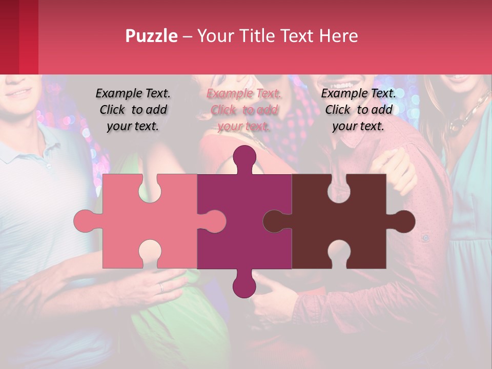 A Group Of People Standing Next To Each Other PowerPoint Template