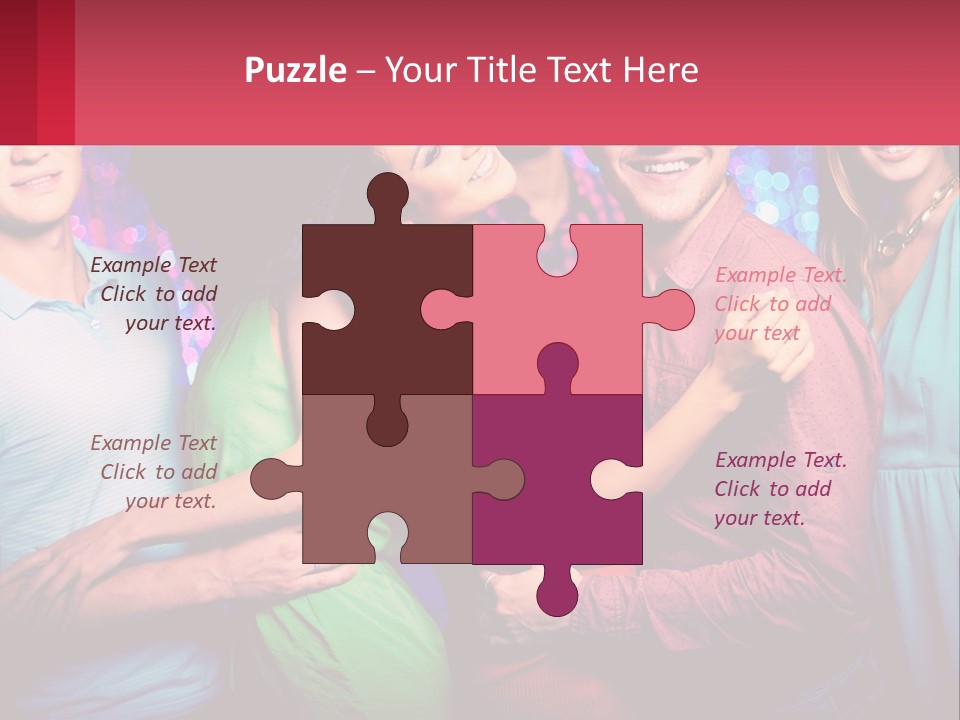 A Group Of People Standing Next To Each Other PowerPoint Template