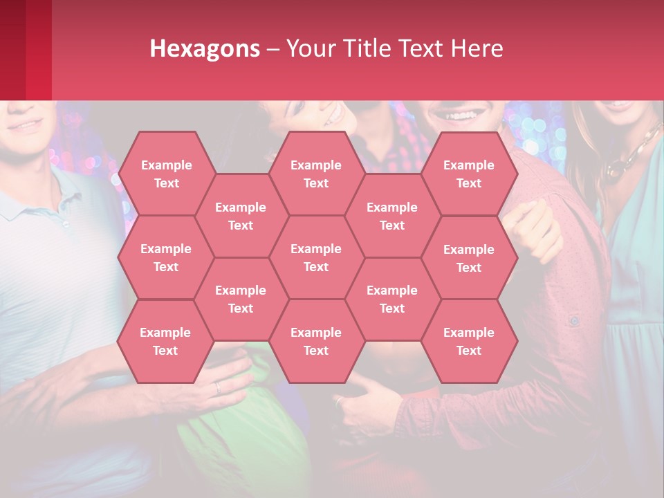 A Group Of People Standing Next To Each Other PowerPoint Template