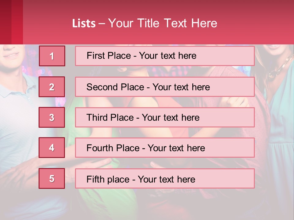 A Group Of People Standing Next To Each Other PowerPoint Template
