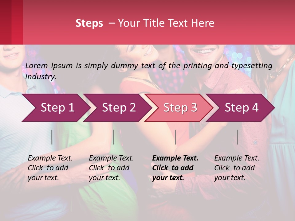 A Group Of People Standing Next To Each Other PowerPoint Template