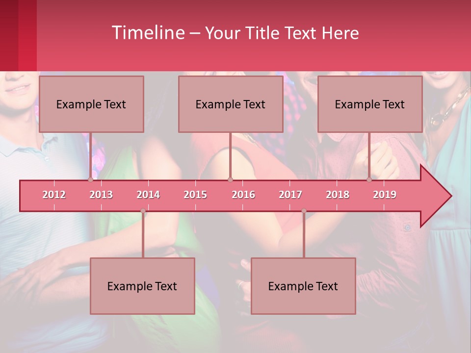 A Group Of People Standing Next To Each Other PowerPoint Template