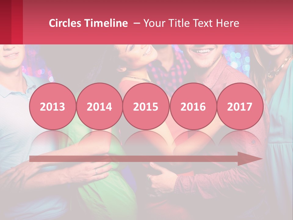 A Group Of People Standing Next To Each Other PowerPoint Template