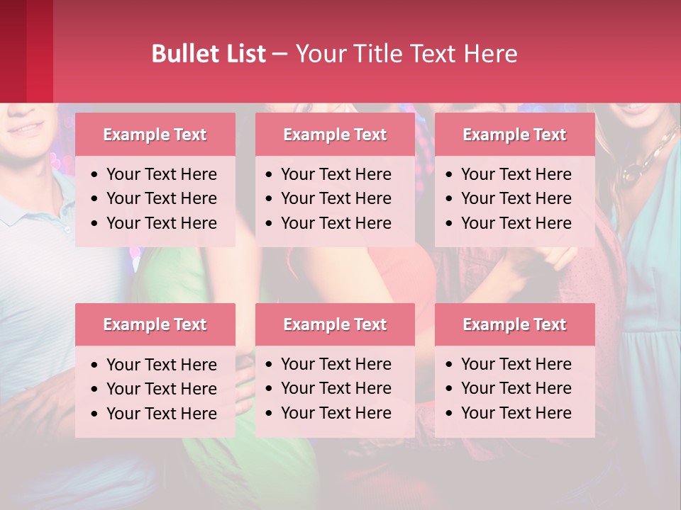 A Group Of People Standing Next To Each Other PowerPoint Template