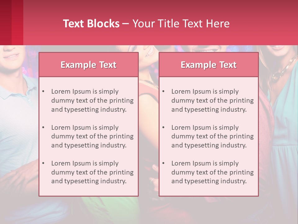 A Group Of People Standing Next To Each Other PowerPoint Template