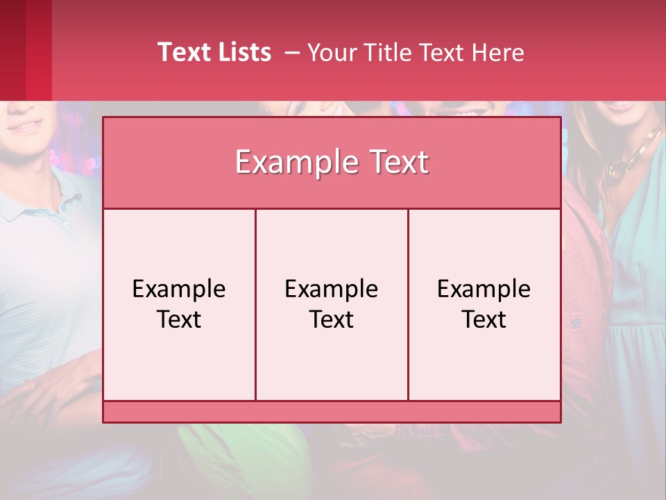 A Group Of People Standing Next To Each Other PowerPoint Template