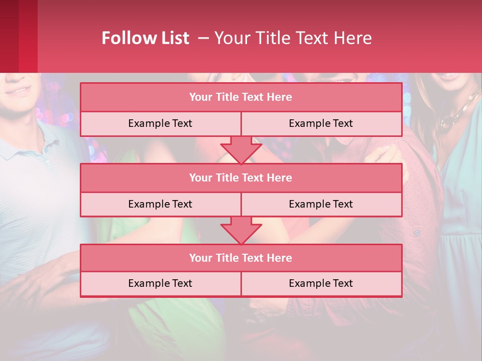 A Group Of People Standing Next To Each Other PowerPoint Template
