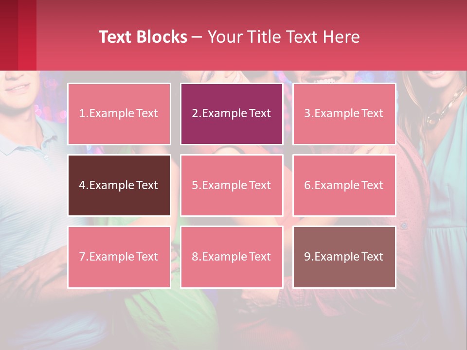 A Group Of People Standing Next To Each Other PowerPoint Template