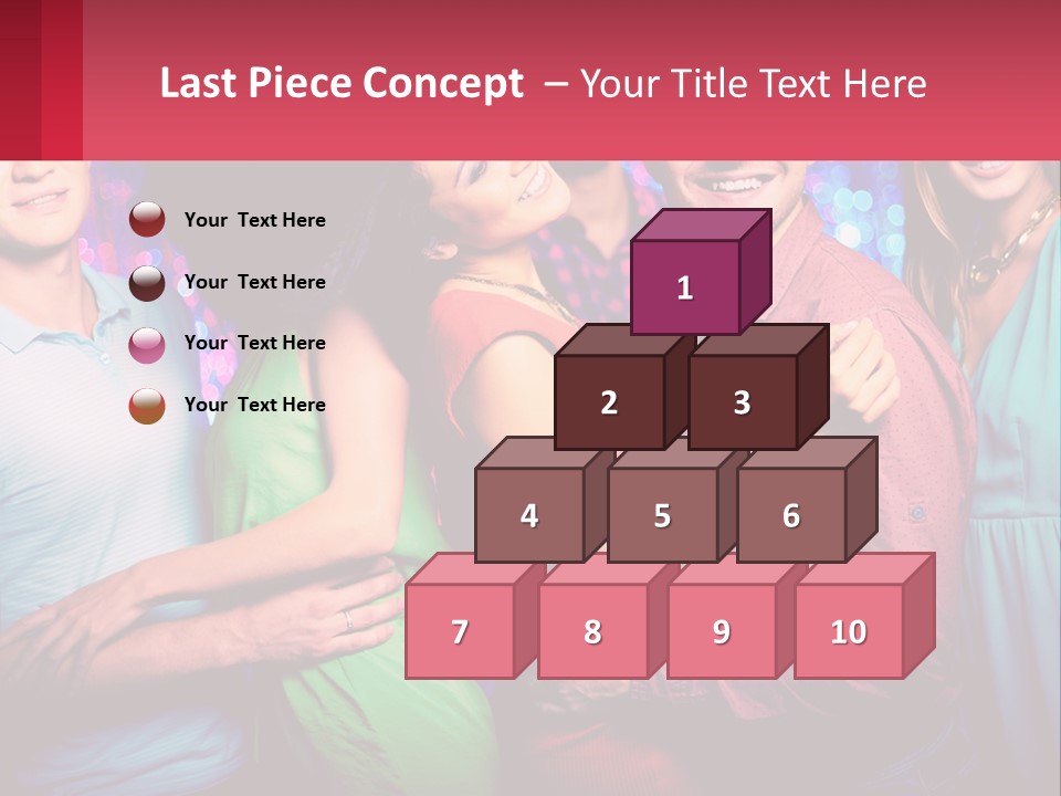 A Group Of People Standing Next To Each Other PowerPoint Template