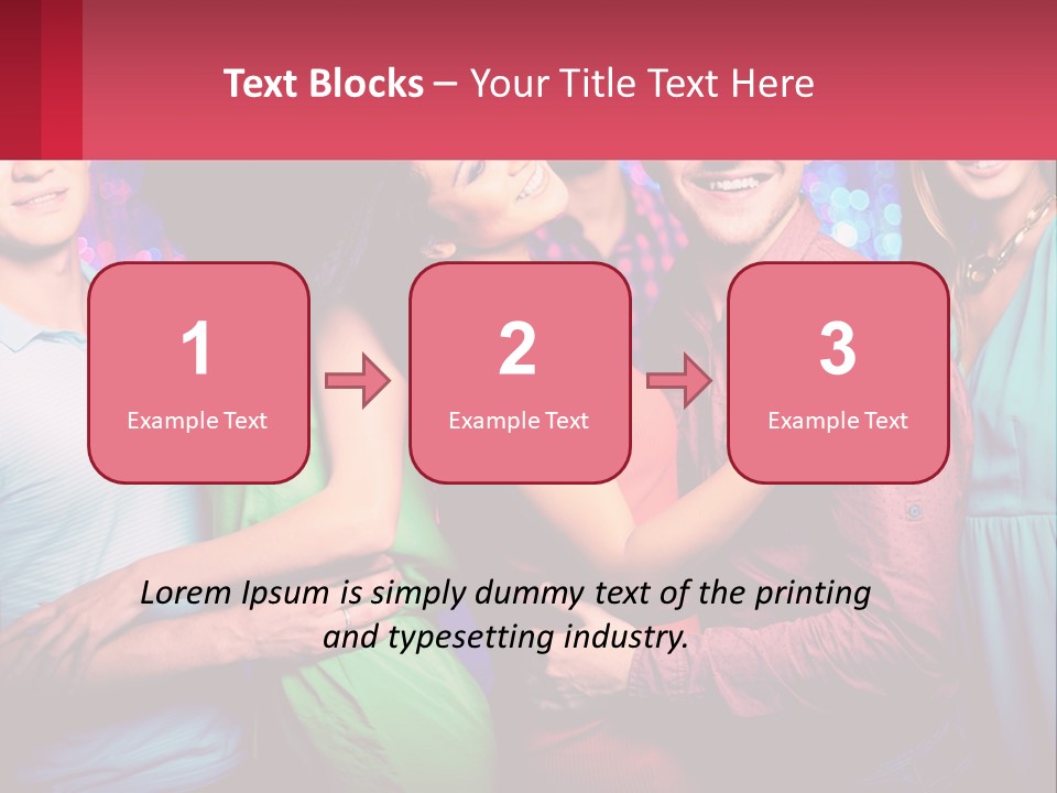 A Group Of People Standing Next To Each Other PowerPoint Template