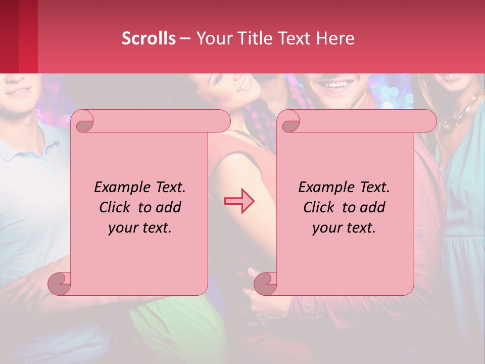 A Group Of People Standing Next To Each Other PowerPoint Template