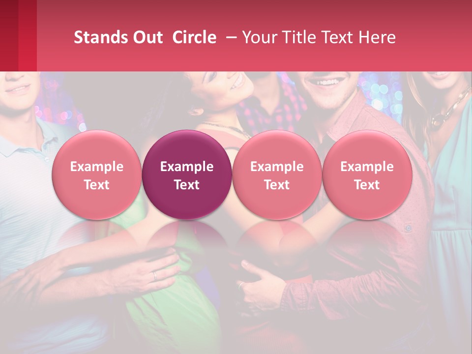 A Group Of People Standing Next To Each Other PowerPoint Template