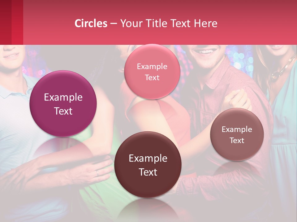 A Group Of People Standing Next To Each Other PowerPoint Template