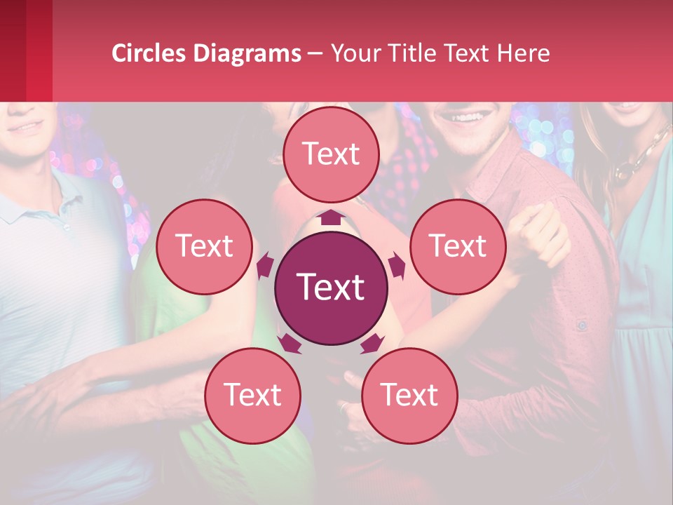 A Group Of People Standing Next To Each Other PowerPoint Template