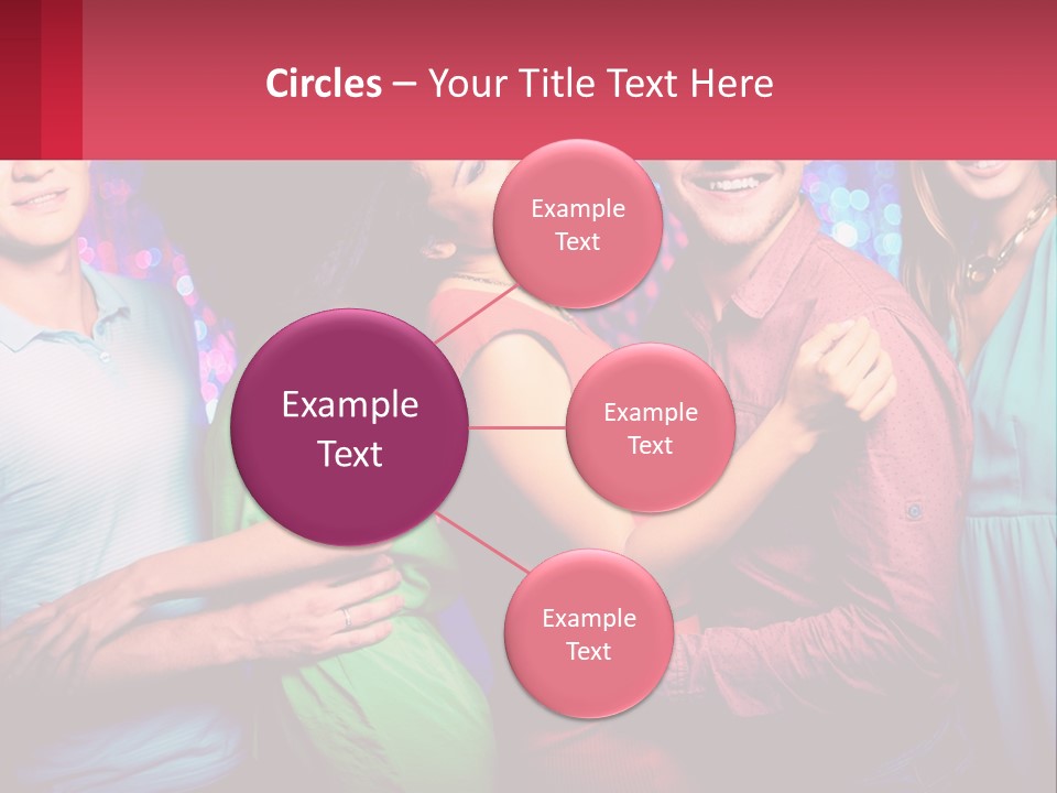 A Group Of People Standing Next To Each Other PowerPoint Template