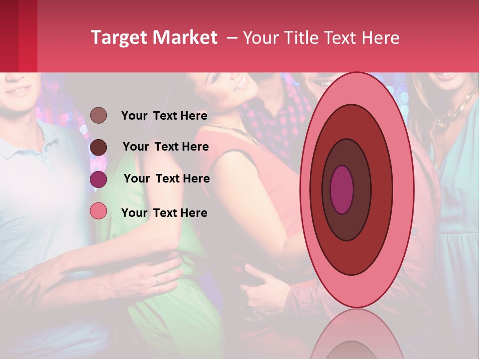 A Group Of People Standing Next To Each Other PowerPoint Template