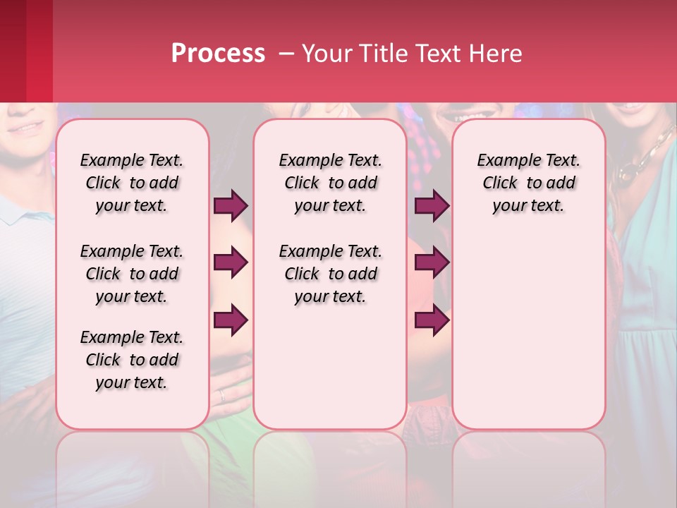A Group Of People Standing Next To Each Other PowerPoint Template