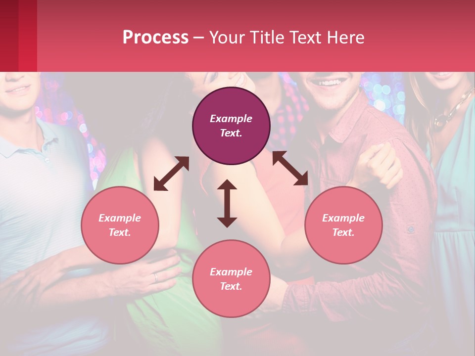 A Group Of People Standing Next To Each Other PowerPoint Template