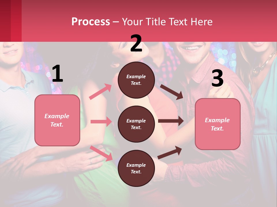 A Group Of People Standing Next To Each Other PowerPoint Template