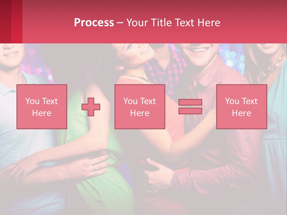 A Group Of People Standing Next To Each Other PowerPoint Template