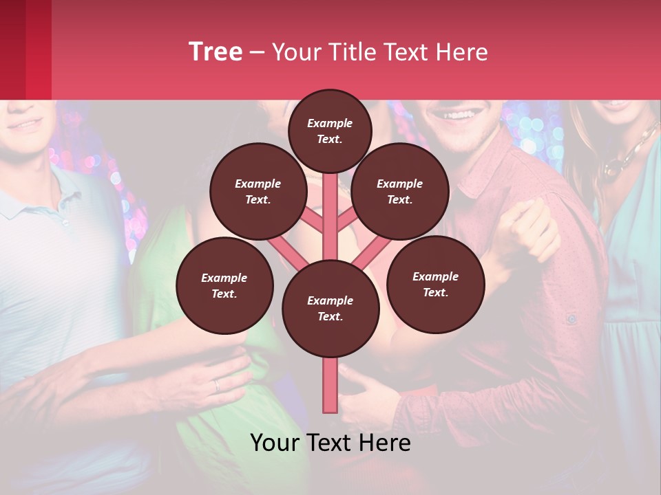 A Group Of People Standing Next To Each Other PowerPoint Template