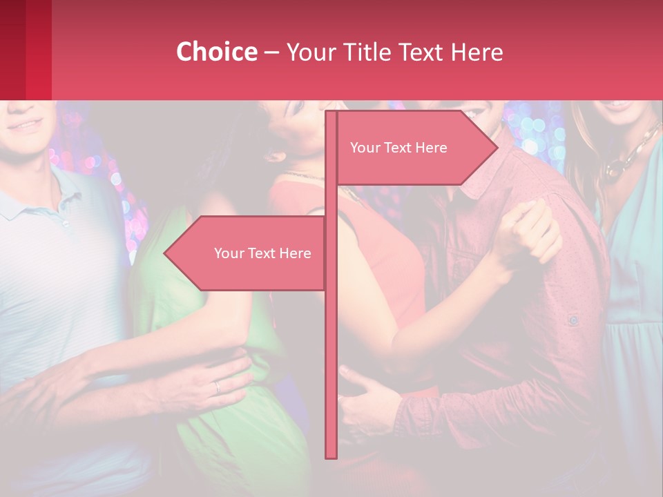 A Group Of People Standing Next To Each Other PowerPoint Template