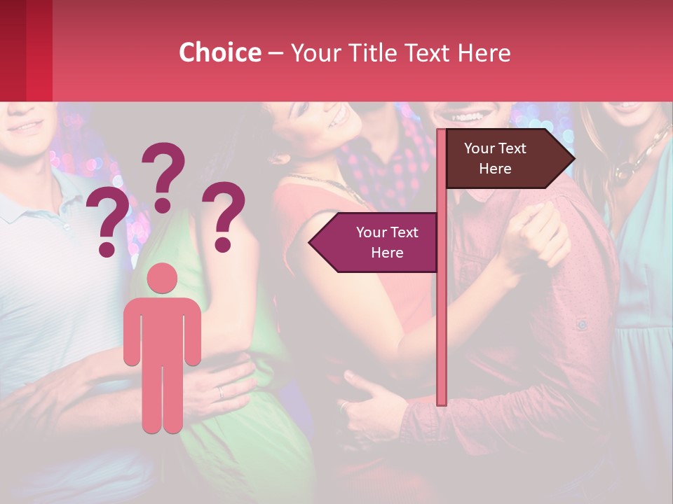 A Group Of People Standing Next To Each Other PowerPoint Template