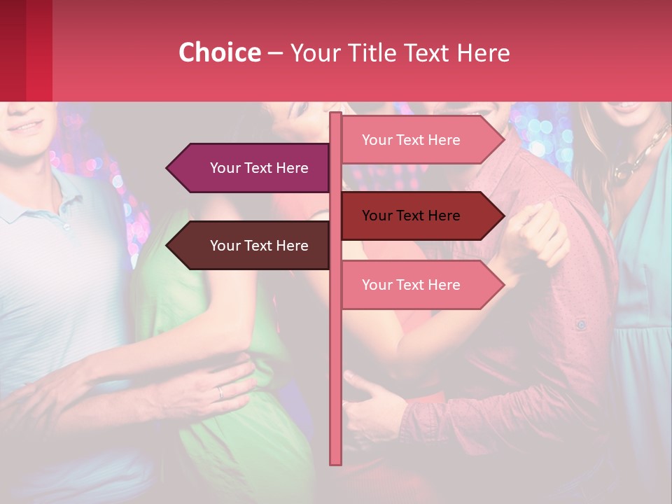 A Group Of People Standing Next To Each Other PowerPoint Template