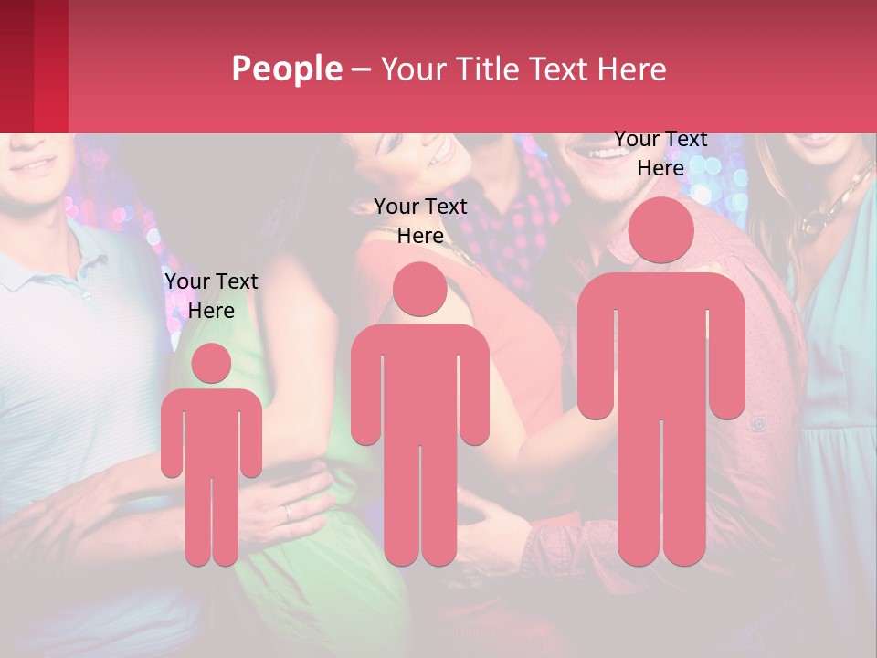 A Group Of People Standing Next To Each Other PowerPoint Template