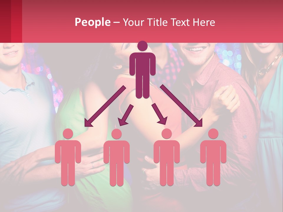 A Group Of People Standing Next To Each Other PowerPoint Template