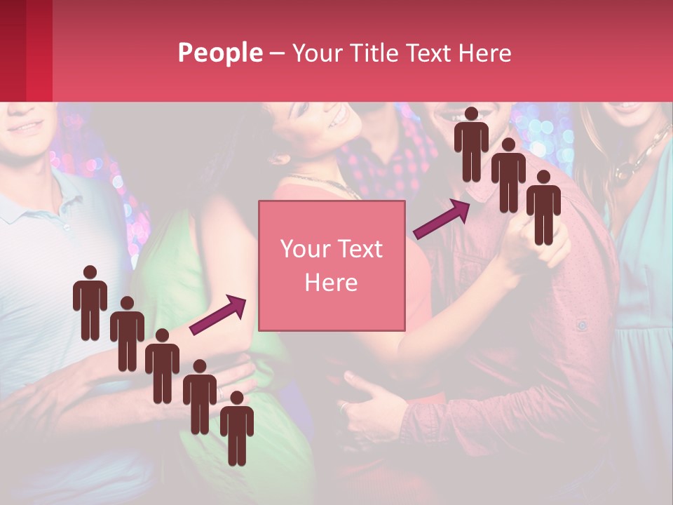 A Group Of People Standing Next To Each Other PowerPoint Template