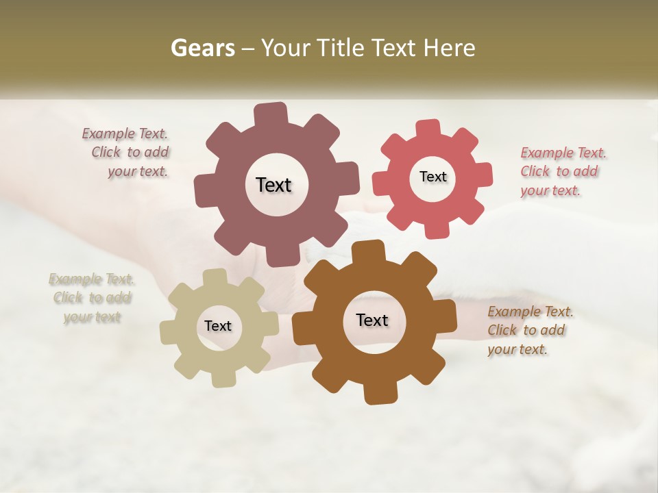 A Person Holding A Dog's Paw In Their Hand PowerPoint Template