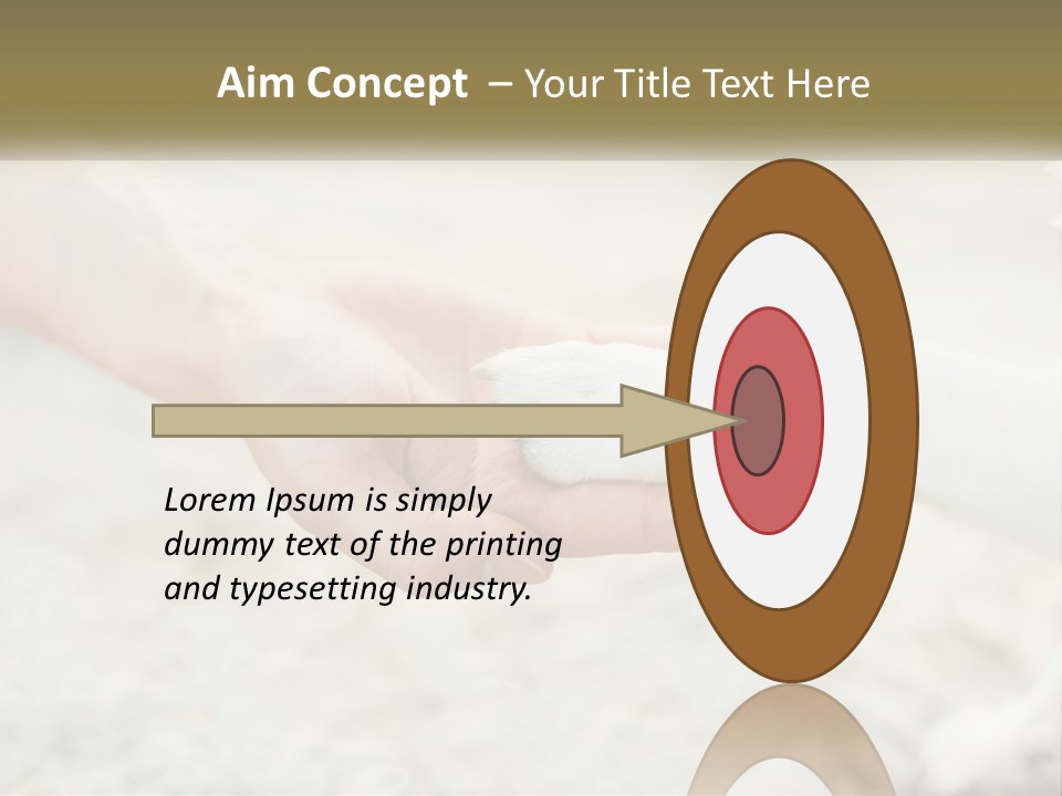 A Person Holding A Dog's Paw In Their Hand PowerPoint Template