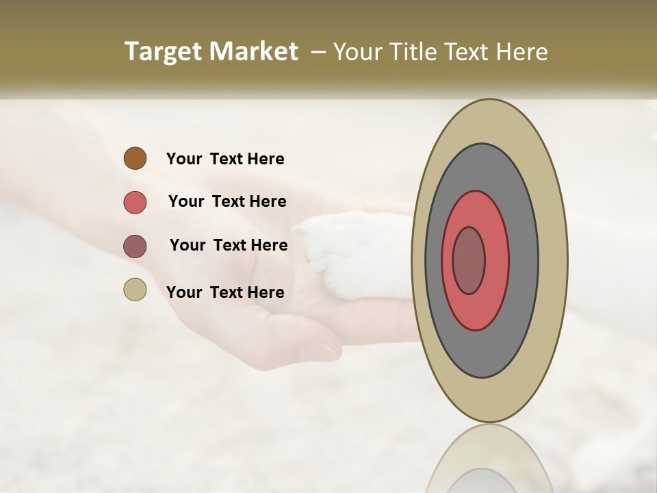 A Person Holding A Dog's Paw In Their Hand PowerPoint Template