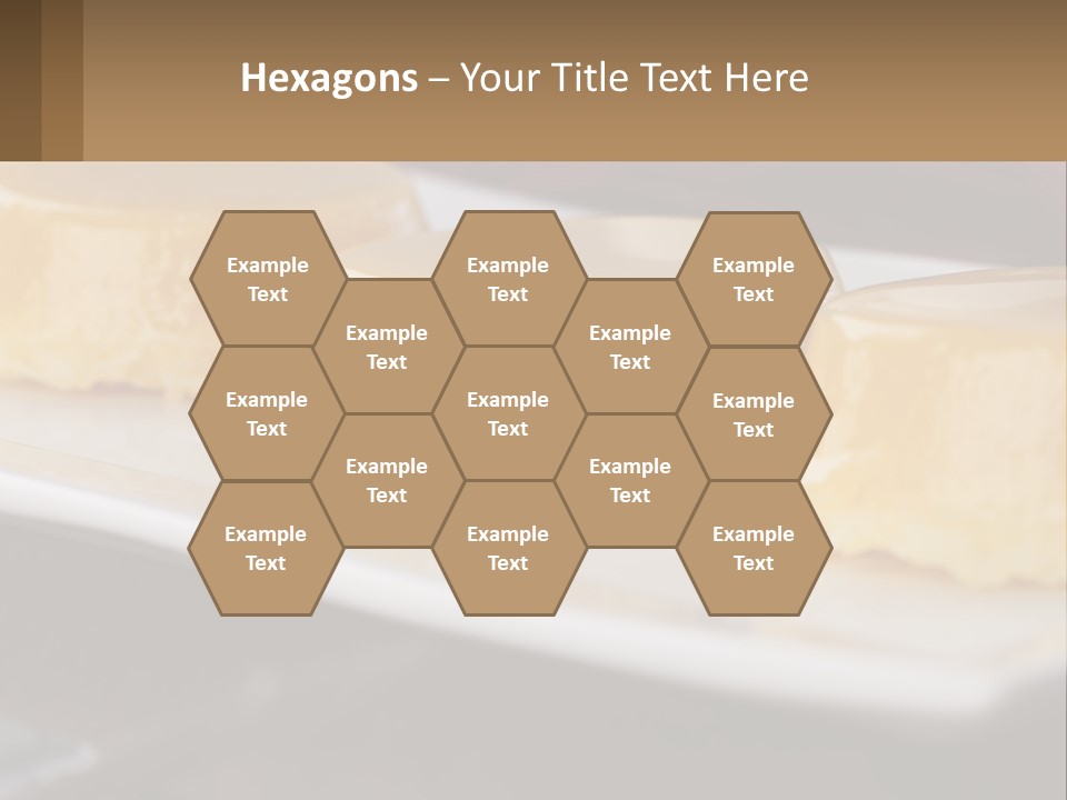 Three Desserts On A White Plate On A Table PowerPoint Template